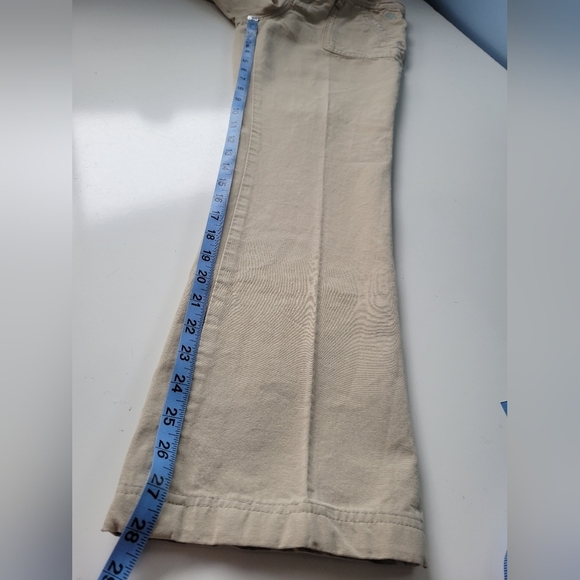 Vntg Abercrombie and Fitch Low-rise Y2K Pants Tan Size 4 - Picture 10 of 12